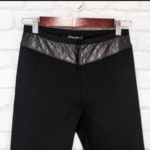 Authentic Adorable Chanel Black leggings/pants  with Quilted Waistband
